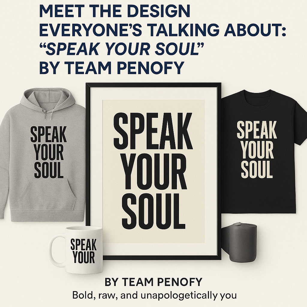 🌟 Meet the Design Everyone’s Talking About: “Speak Your Soul” by Team Penofy