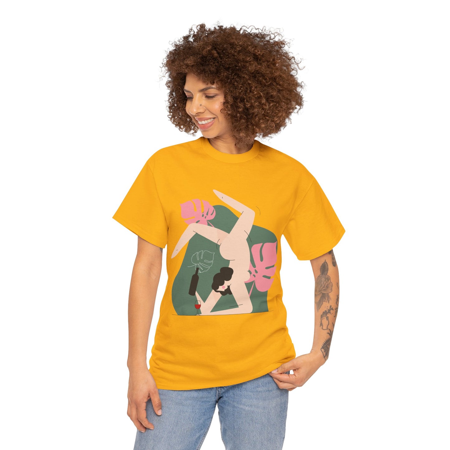 Artistic Unisex Heavy Cotton Tee - Stylish Graphic Tee for Trendsetters