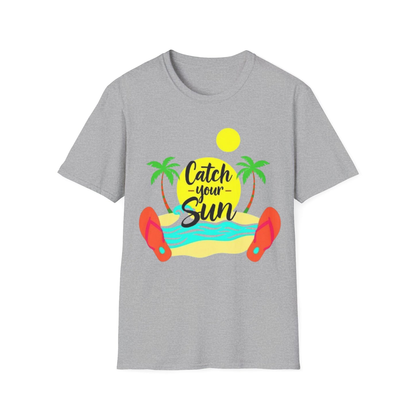 Catch Your Sun Unisex T-Shirt | Summer Vibe Tee, Beachwear, Vacation Shirt, Gift for Travelers, Tropical Graphic Tee