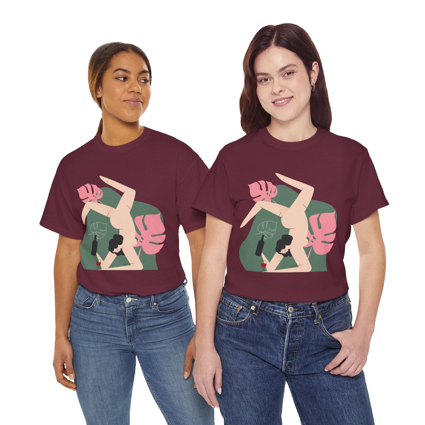 Artistic Unisex Heavy Cotton Tee - Stylish Graphic Tee for Trendsetters