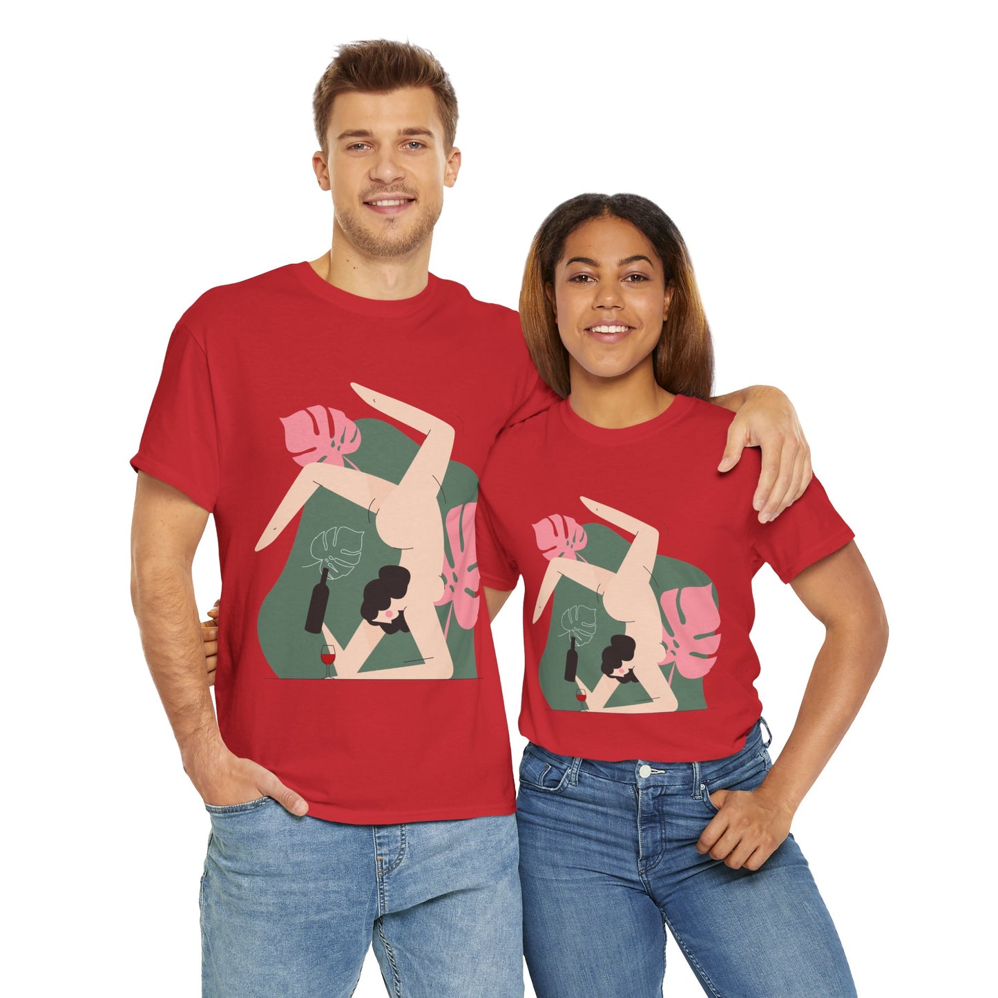 Artistic Unisex Heavy Cotton Tee - Stylish Graphic Tee for Trendsetters
