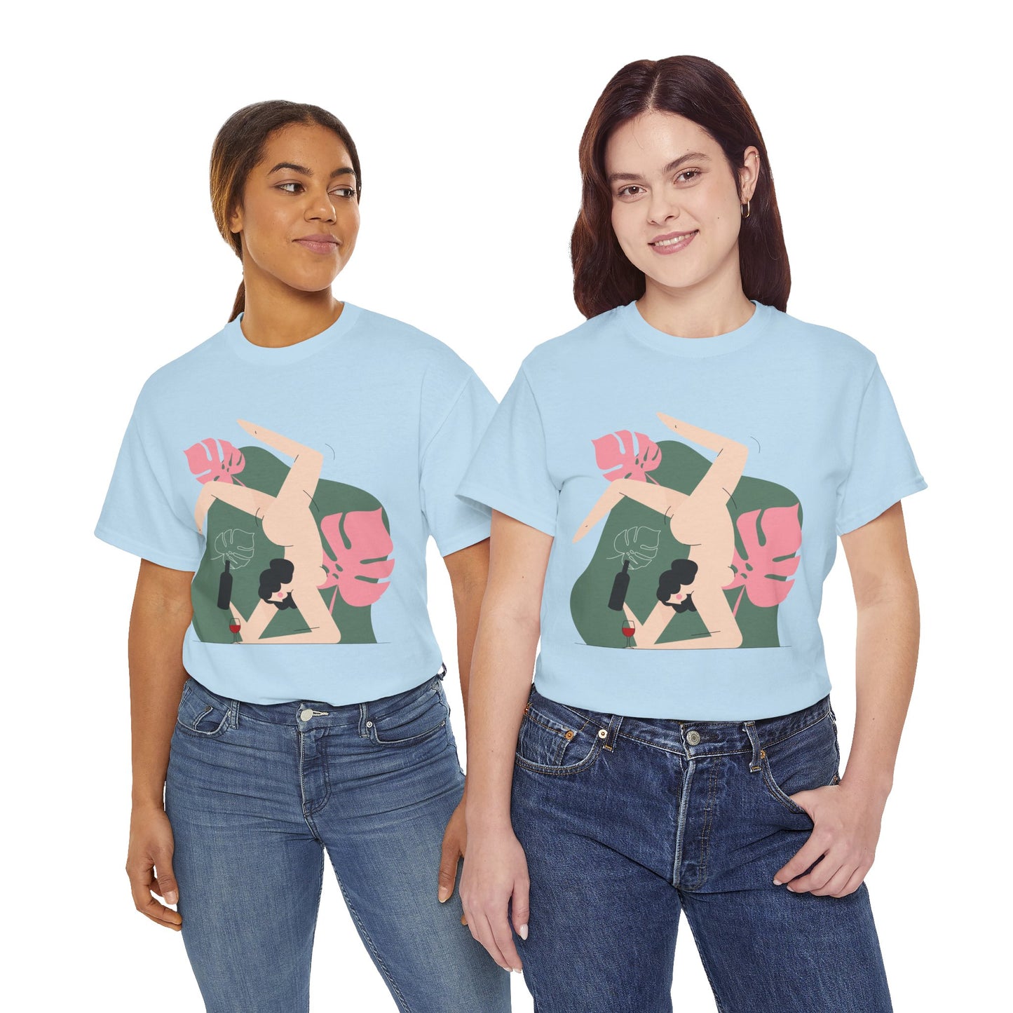 Artistic Unisex Heavy Cotton Tee - Stylish Graphic Tee for Trendsetters