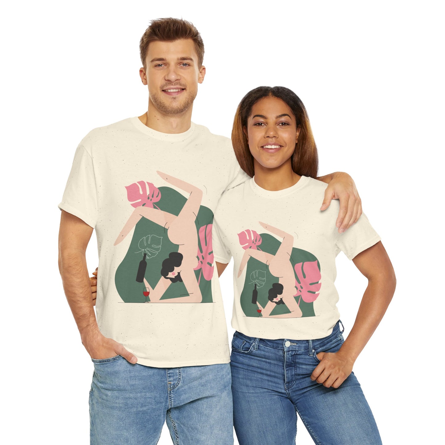 Artistic Unisex Heavy Cotton Tee - Stylish Graphic Tee for Trendsetters