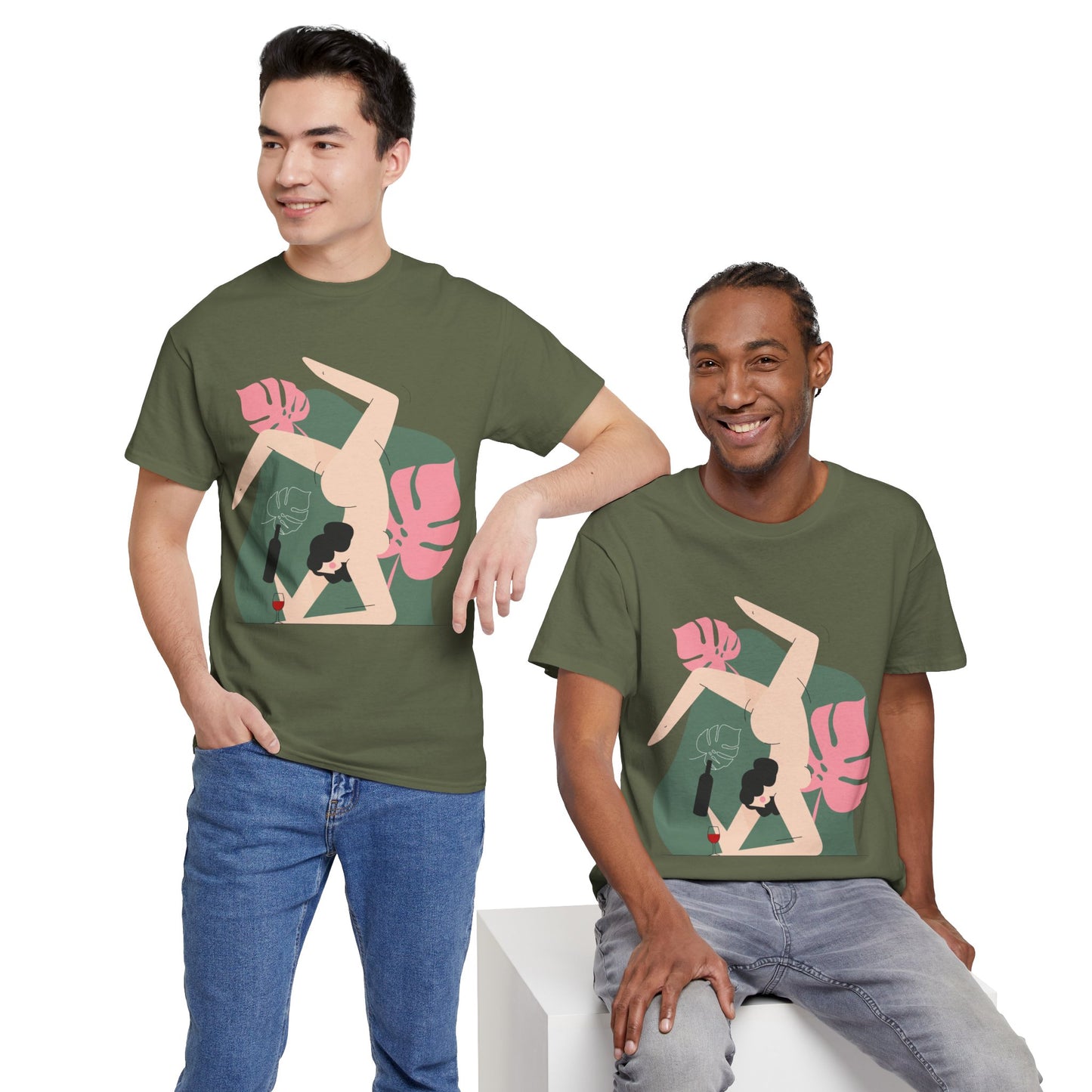 Artistic Unisex Heavy Cotton Tee - Stylish Graphic Tee for Trendsetters
