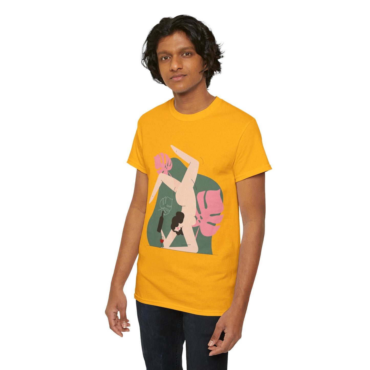 Artistic Unisex Heavy Cotton Tee - Stylish Graphic Tee for Trendsetters