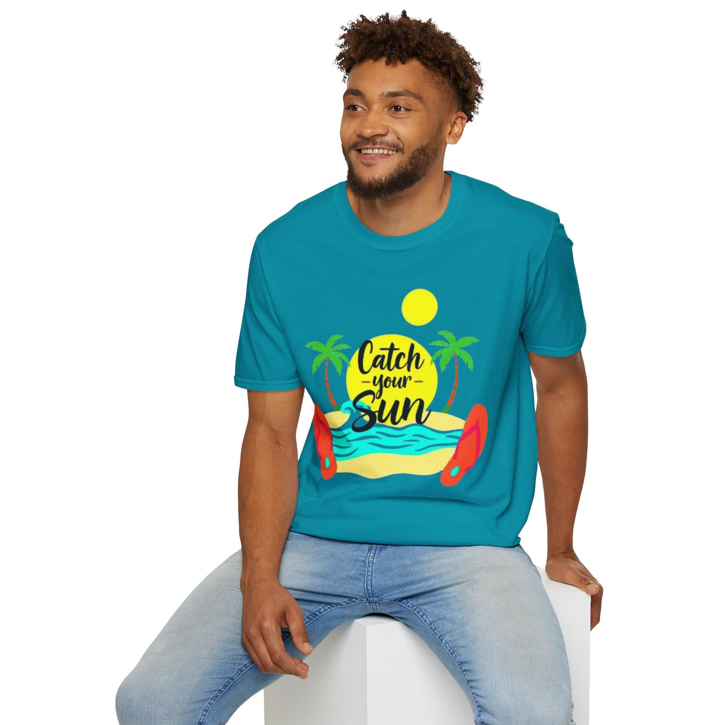Catch Your Sun Unisex T-Shirt | Summer Vibe Tee, Beachwear, Vacation Shirt, Gift for Travelers, Tropical Graphic Tee