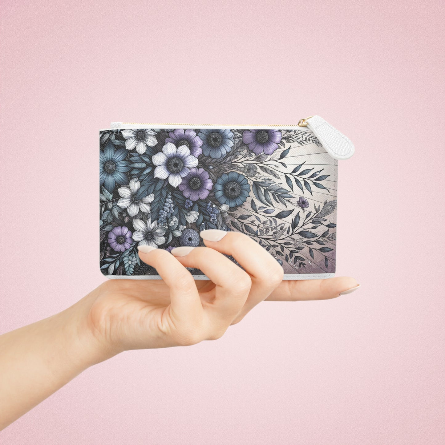 Botanical & Geometric Mini Clutch Bag - Stylish Floral & Black and White Designs for Everyday Use