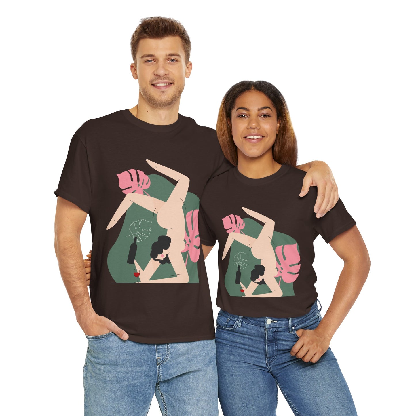 Artistic Unisex Heavy Cotton Tee - Stylish Graphic Tee for Trendsetters