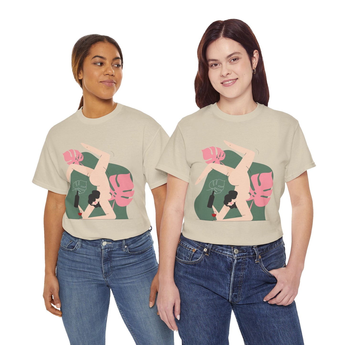 Artistic Unisex Heavy Cotton Tee - Stylish Graphic Tee for Trendsetters