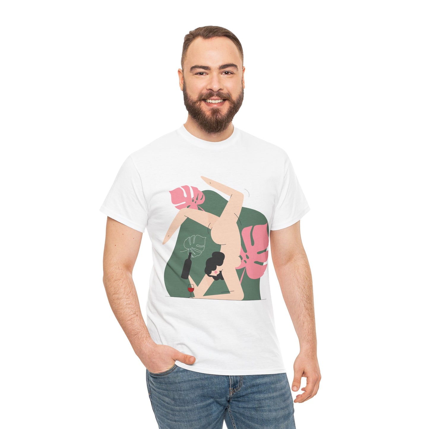 Artistic Unisex Heavy Cotton Tee - Stylish Graphic Tee for Trendsetters