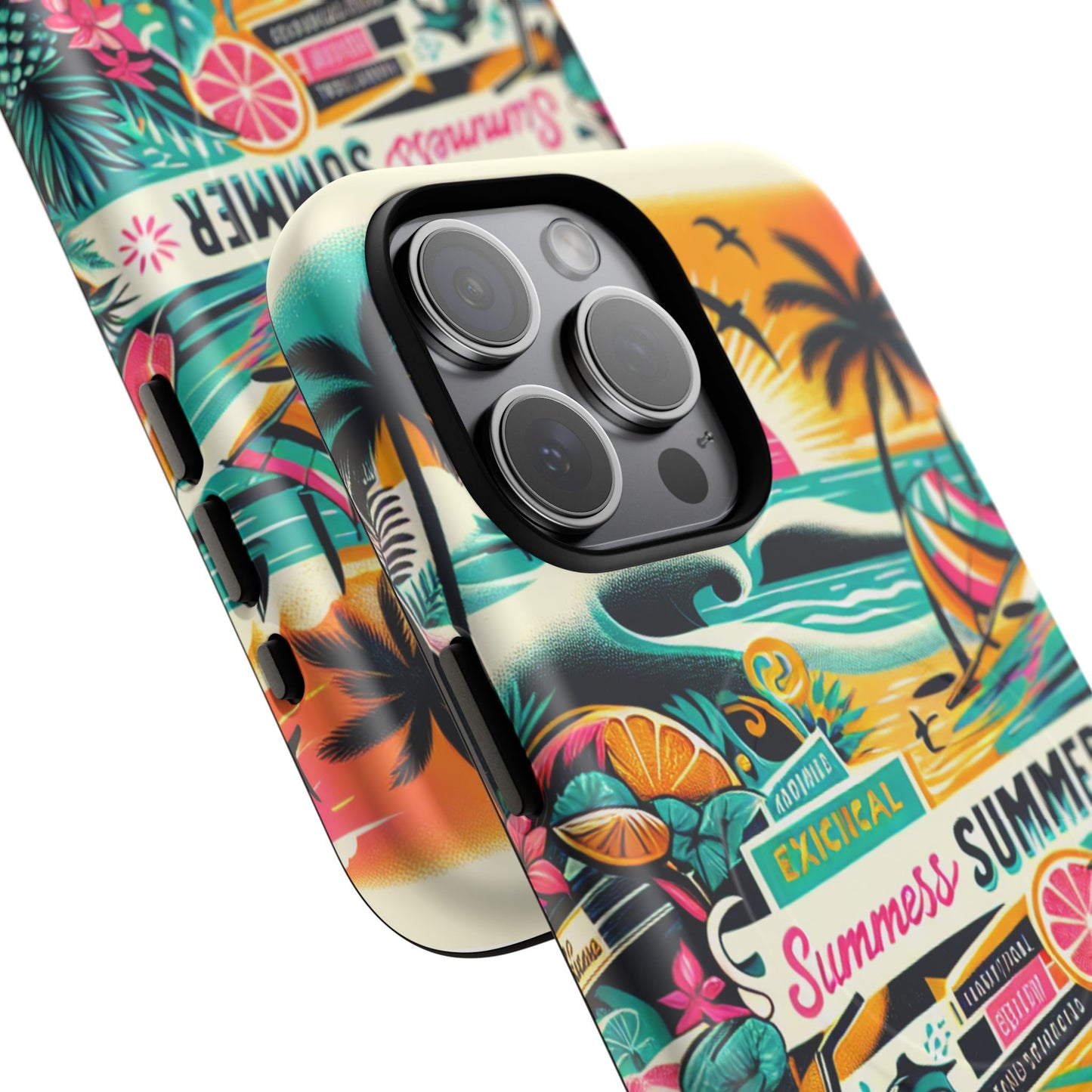 Tough Magnetic Phone Case - Summer Vibes Tropical Design