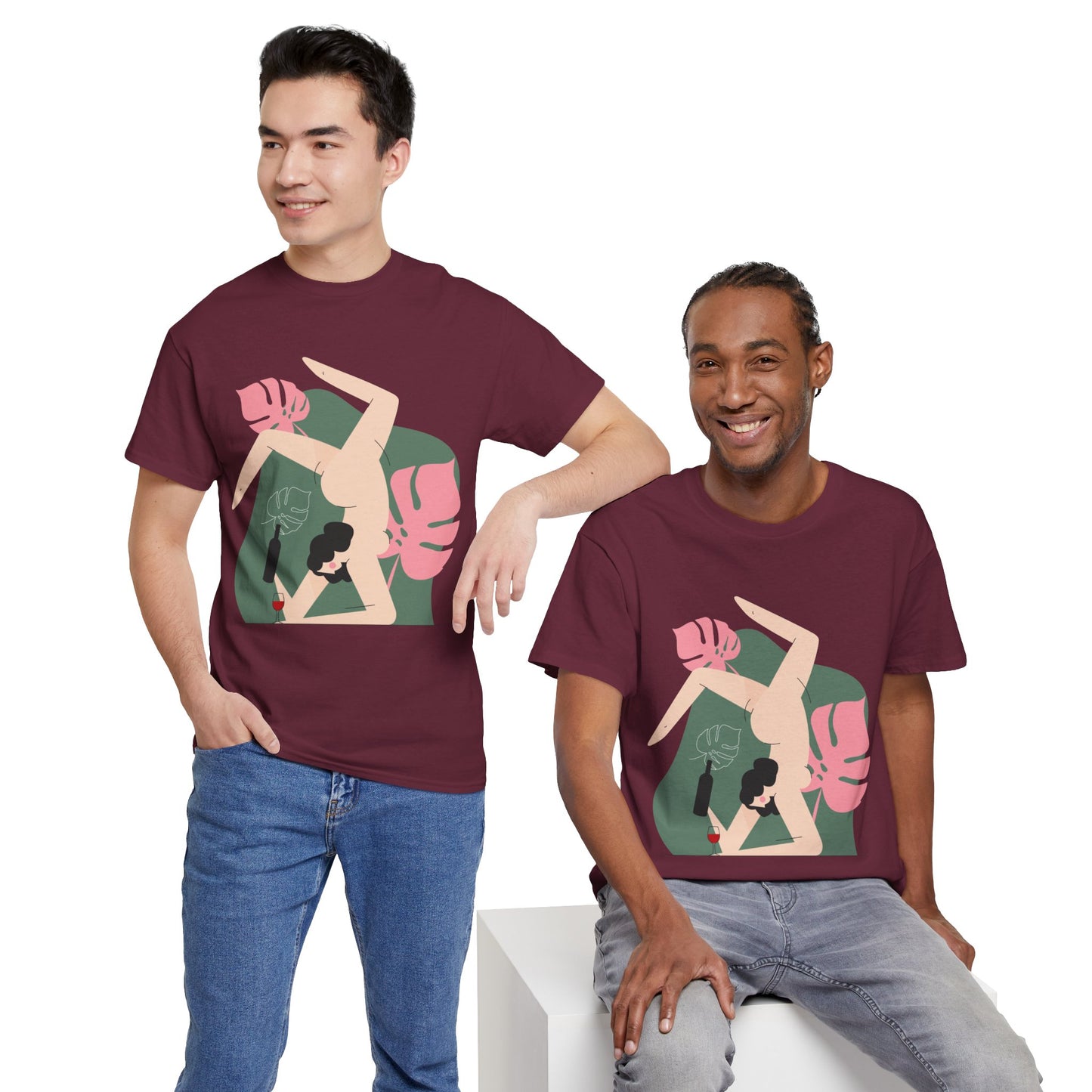 Artistic Unisex Heavy Cotton Tee - Stylish Graphic Tee for Trendsetters