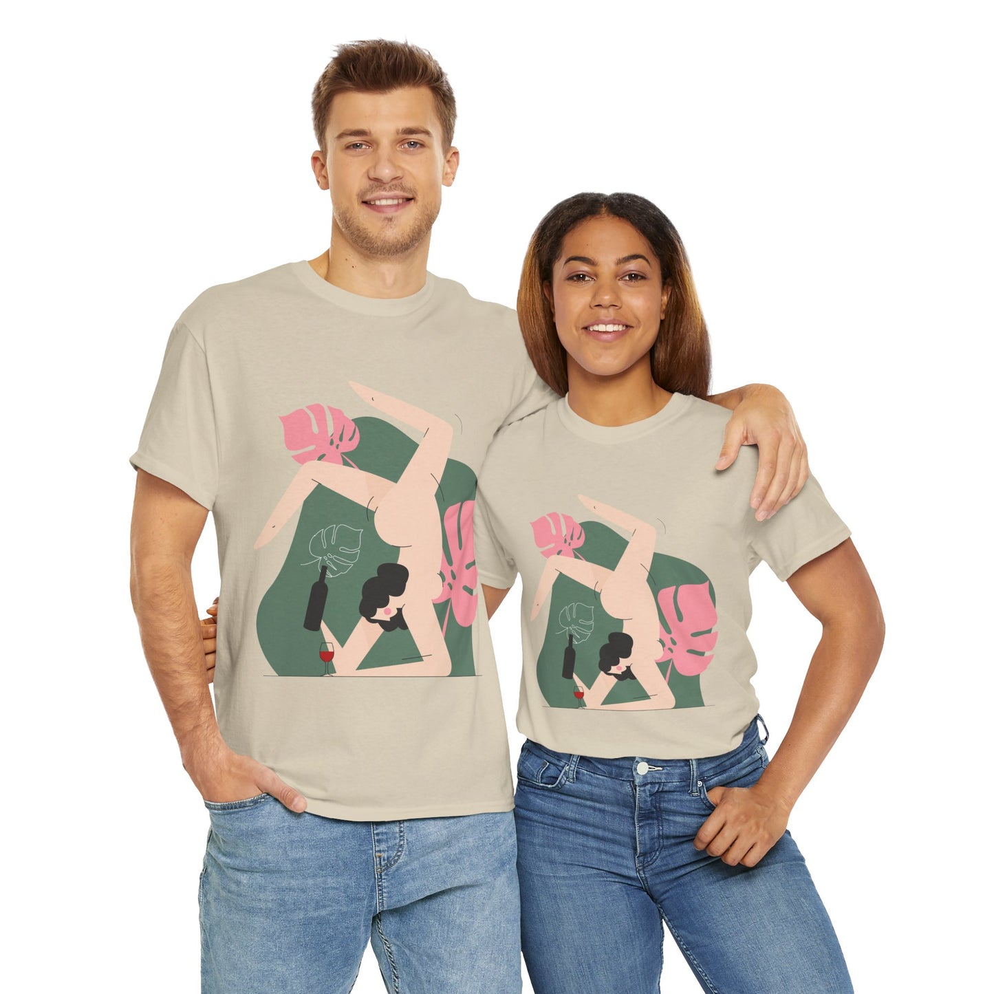 Artistic Unisex Heavy Cotton Tee - Stylish Graphic Tee for Trendsetters