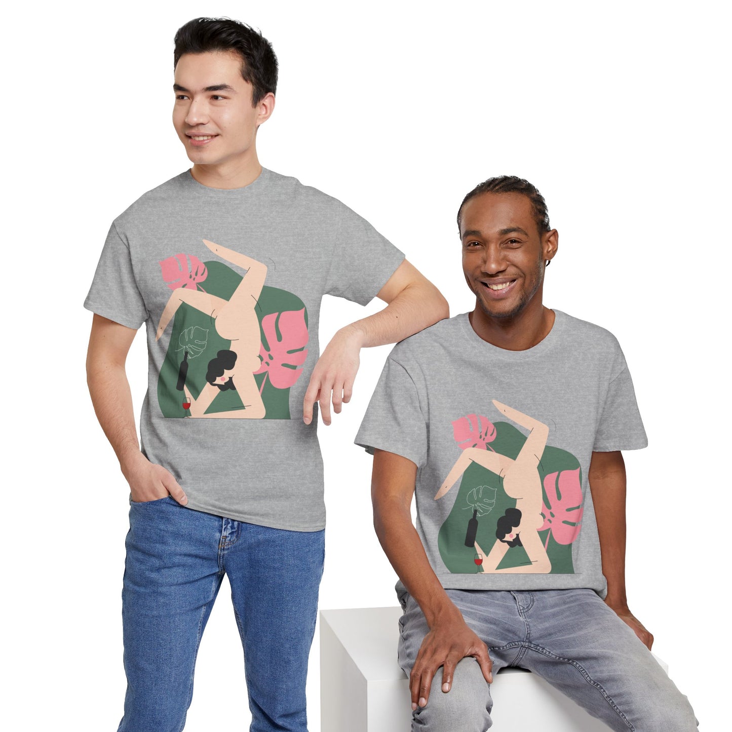Artistic Unisex Heavy Cotton Tee - Stylish Graphic Tee for Trendsetters